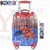 OkaeYa 18 Inch Spiderman Blue 2000Cms 4 Wheel Kids Hardsided Trolley Bag